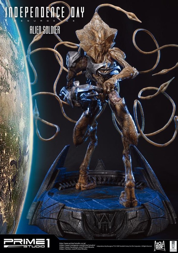 Alien Soldier, Independence Day: Resurgence, Prime 1 Studio, Pre-Painted, 1/4